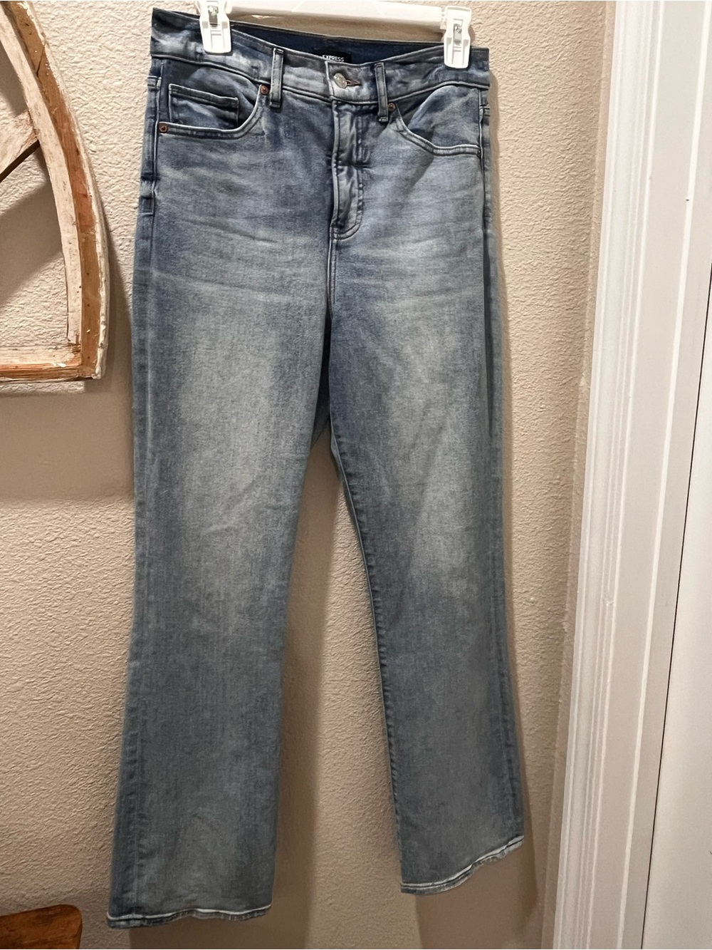 Express '90s Boot Inch Rise Bootcut Jeans in Blue Size 4R